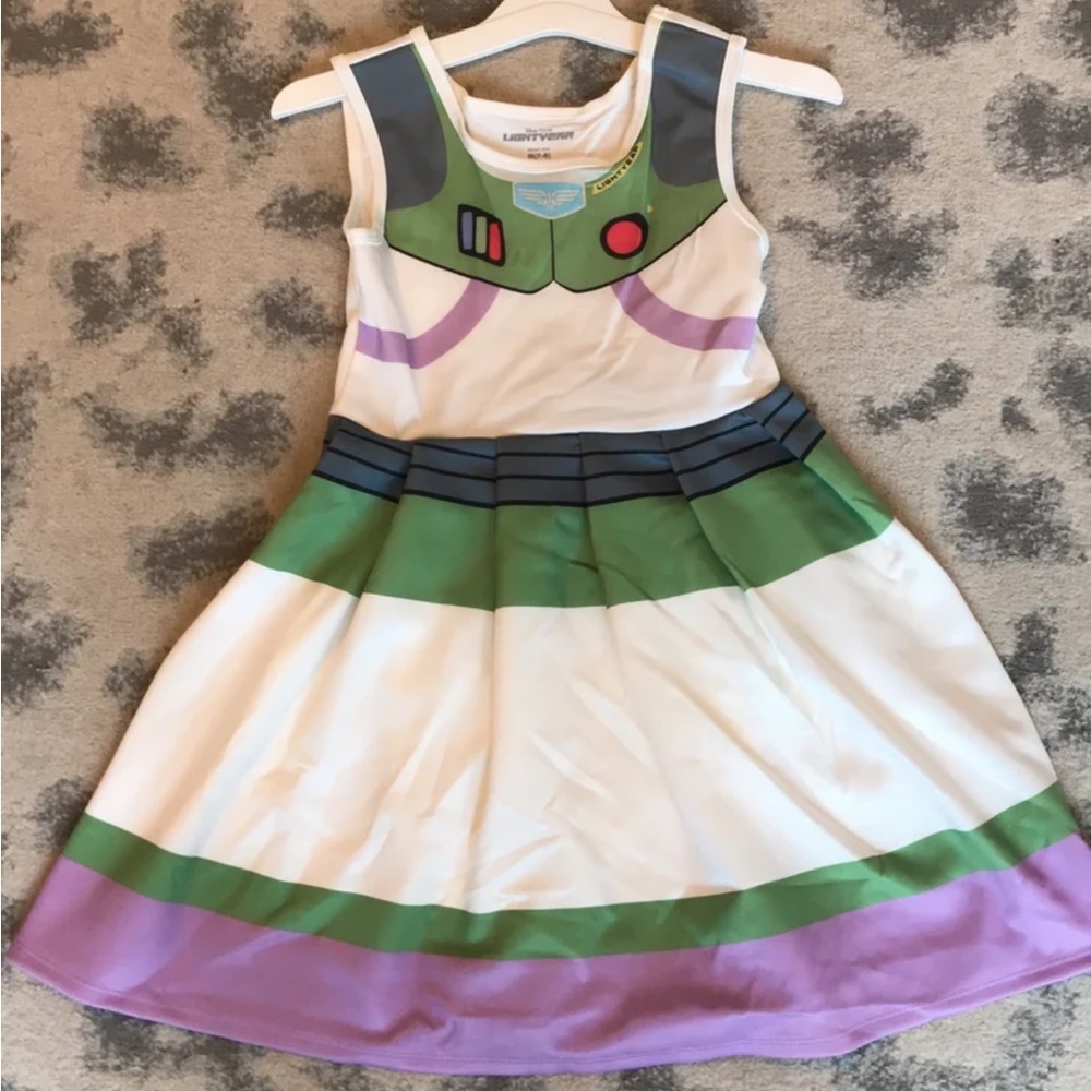 Disney Pixar Buzz Lightyear Character Girls Dress Size M